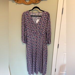 Cath Kidston Multicolor Floral Long Sleeve Dress
